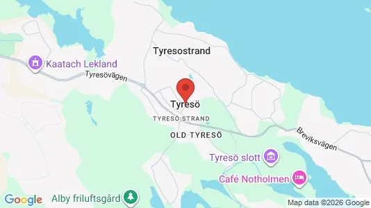 Lagerlokaler att hyra i Tyresö - kort over placeringen