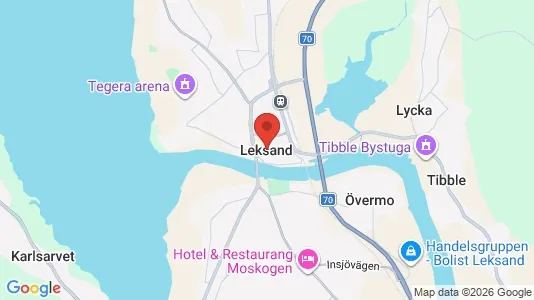Kontorslokaler att hyra i Leksand - Bild från Google Street View