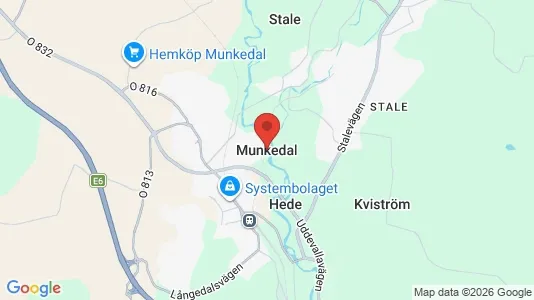Kontorslokaler att hyra i Munkedal - kort over placeringen