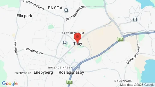 Kontorslokaler att hyra i Täby - kort over placeringen