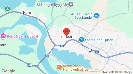 Butikslokaler att hyra i Ljusdal - Bild från Google Street View