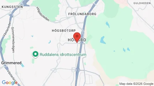 Butikslokaler att hyra i Askim-Frölunda-Högsbo - kort over placeringen