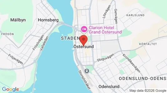 Butikslokaler att hyra i Östersund - Bild från Google Street View