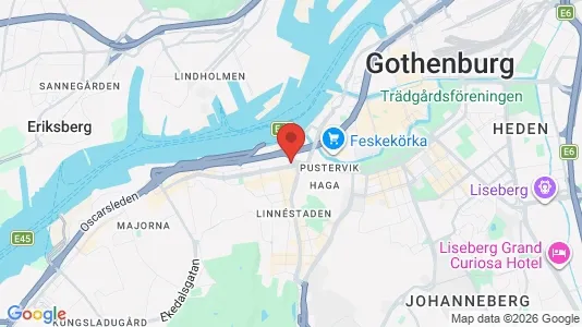 Lagerlokaler att hyra i Göteborg Centrum - kort over placeringen