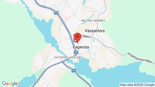 Butikslokaler att hyra i Fagersta - Bild från Google Street View