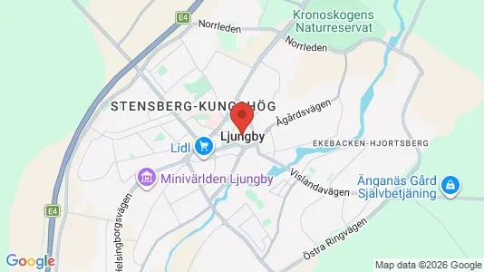 Butikslokaler att hyra i Ljungby - Bild från Google Street View