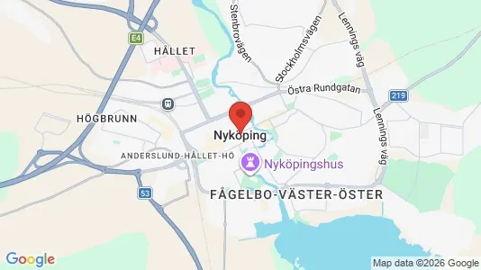 Butikslokaler att hyra i Nyköping - Bild från Google Street View