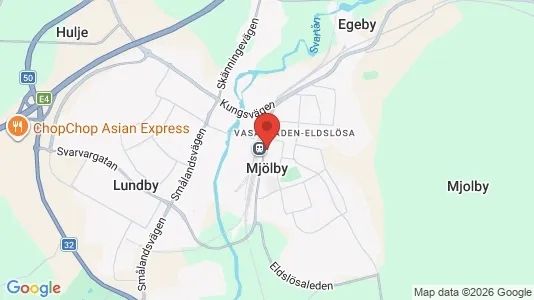 Butikslokaler att hyra i Mjölby - Bild från Google Street View