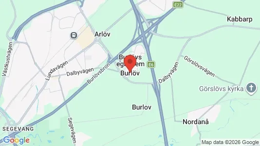 Butikslokaler att hyra i Burlöv - kort over placeringen