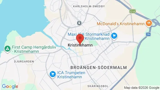 Butikslokaler att hyra i Kristinehamn - kort over placeringen